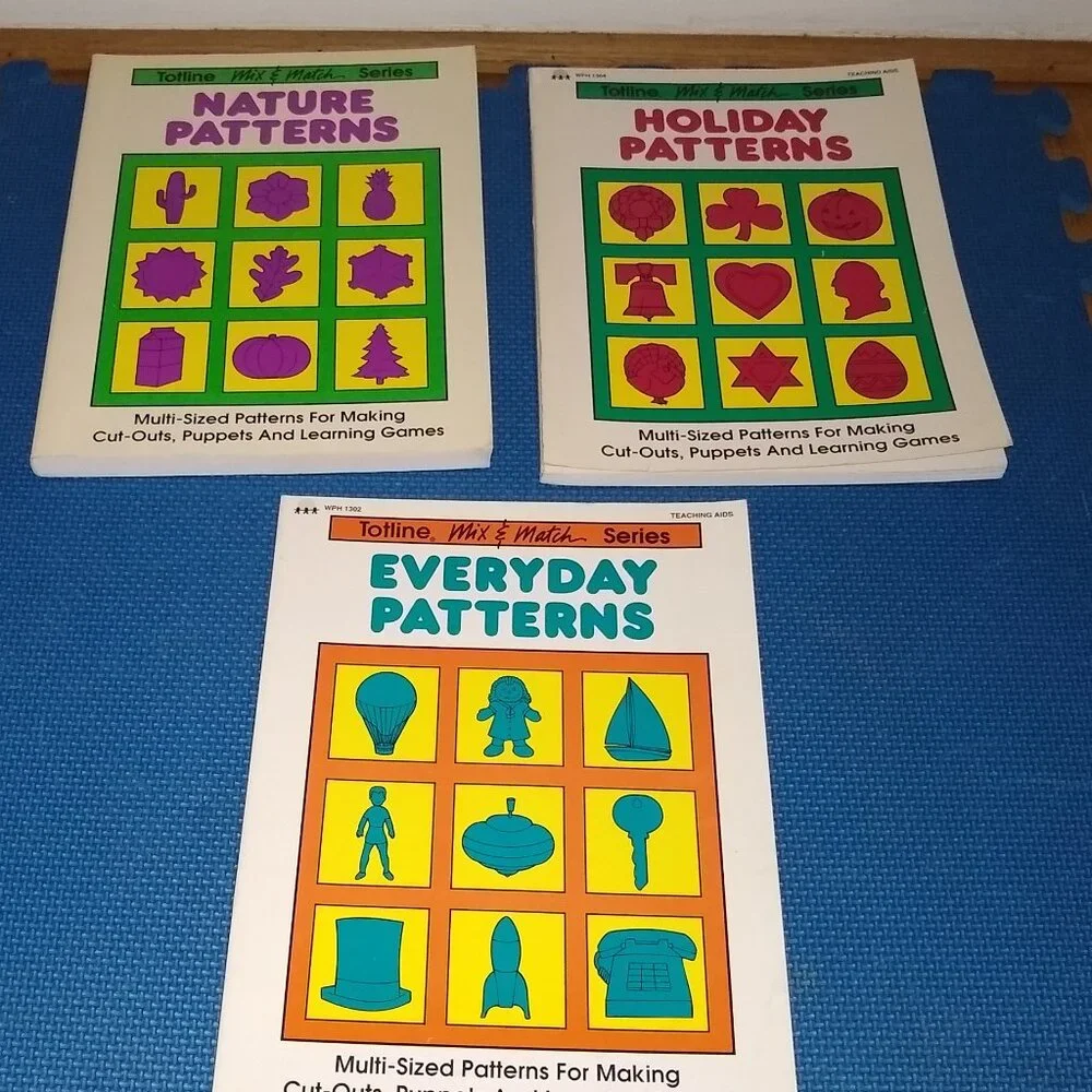 Totline Mix & Match: Nature, Holidays, Everyday Patterns 3 Used paperbacks